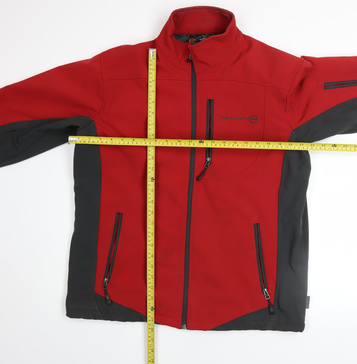 Mens UK Size M Free Country Red Soft Shell