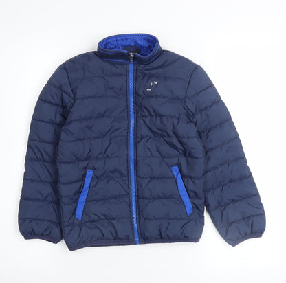 Boys UK Size 6-7 Years Nike Blue Puffer Jacket
