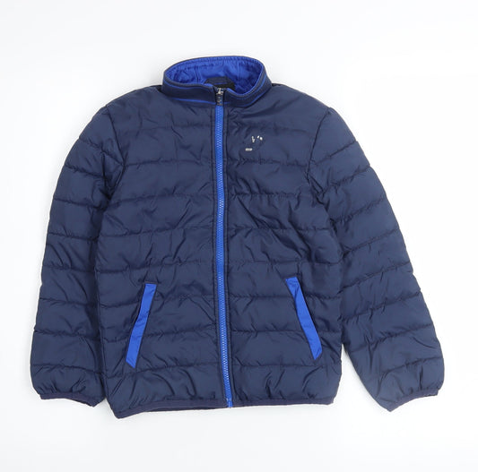 Boys UK Size 6-7 Years Nike Blue Puffer Jacket
