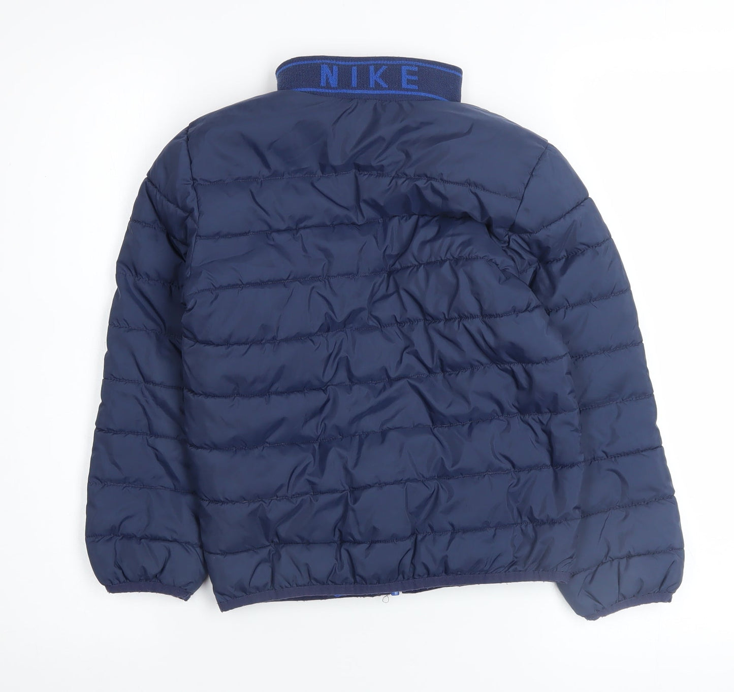 Boys UK Size 6-7 Years Nike Blue Puffer Jacket