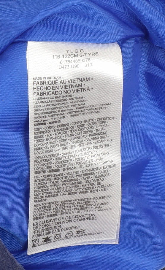 Boys UK Size 6-7 Years Nike Blue Puffer Jacket