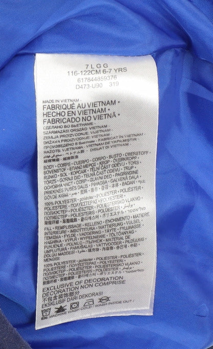 Boys UK Size 6-7 Years Nike Blue Puffer Jacket