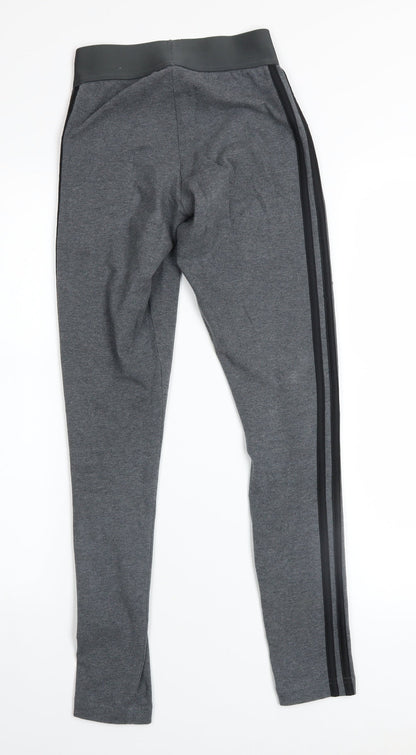 Womens UK Size 2XS adidas Slim Fit Leggings Grey Leggings