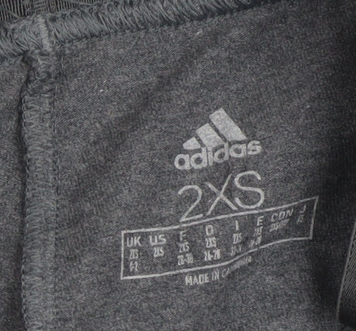 Womens UK Size 2XS adidas Slim Fit Leggings Grey Leggings