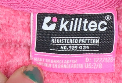 Girls UK Size 7-8 Years Killtec Pink Full Zip Hoodie
