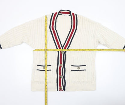 Womens UK Size XS MNG Ivory Cardigan Jumper