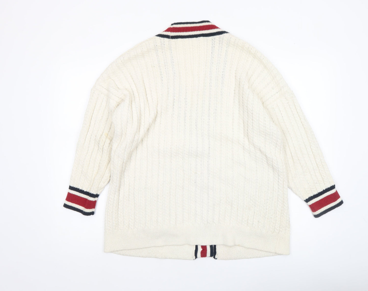 Womens UK Size XS MNG Ivory Cardigan Jumper