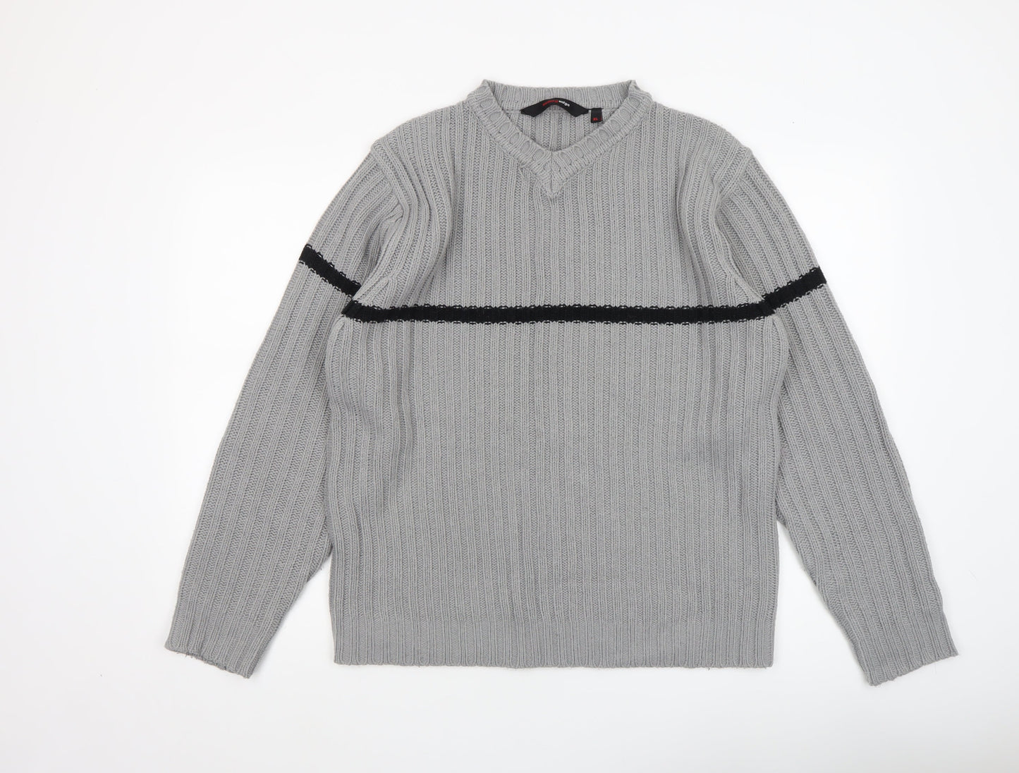 Mens UK Size XL Cutting Edge Grey Pullover Jumper