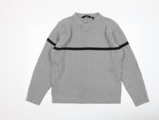 Mens UK Size XL Cutting Edge Grey Pullover Jumper