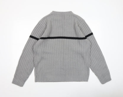 Mens UK Size XL Cutting Edge Grey Pullover Jumper