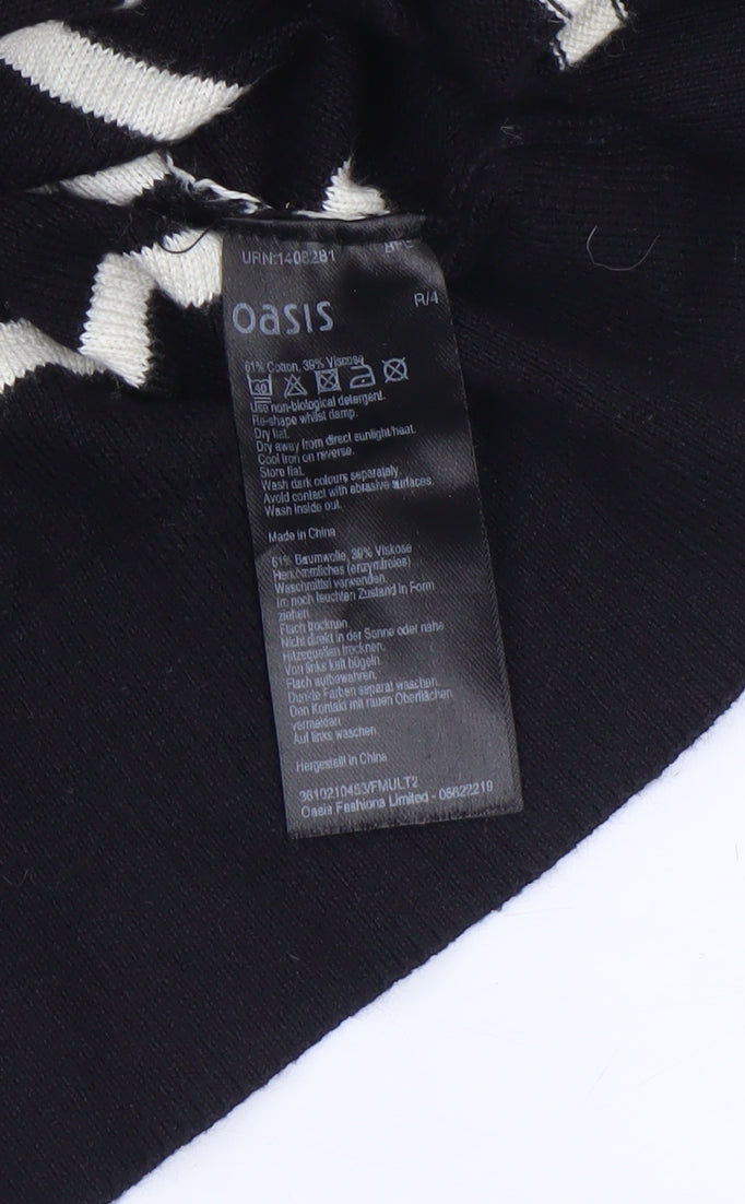 Womens UK Size M Oasis Black Pullover Jumper