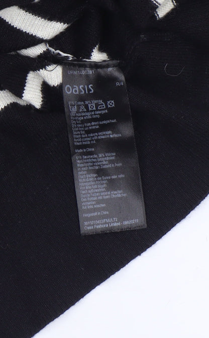 Womens UK Size M Oasis Black Pullover Jumper