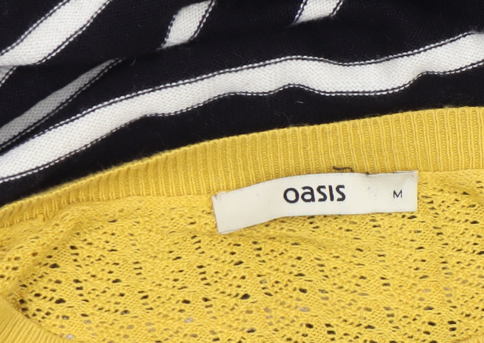 Womens UK Size M Oasis Black Pullover Jumper