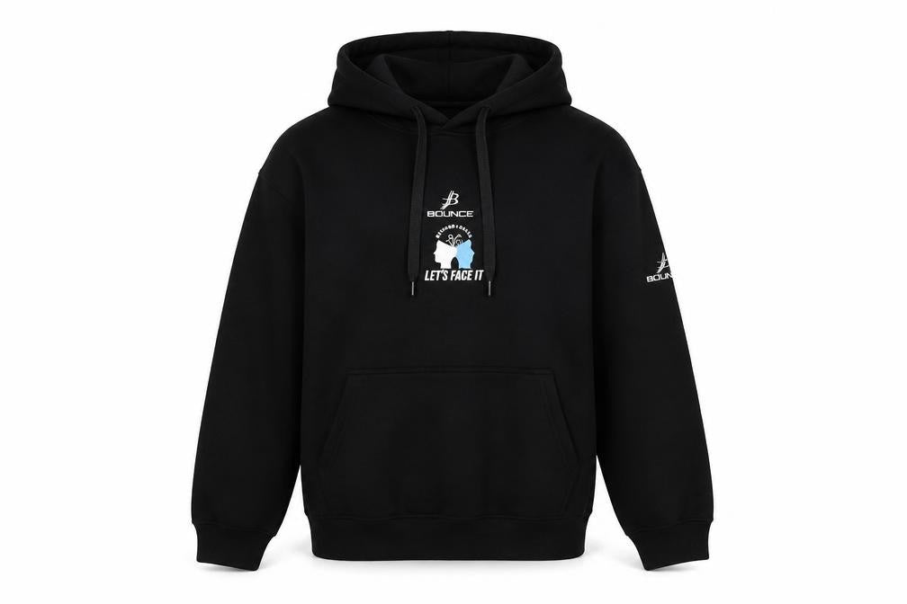 Mens UK Size M Bourke Black Pullover Hoodie
