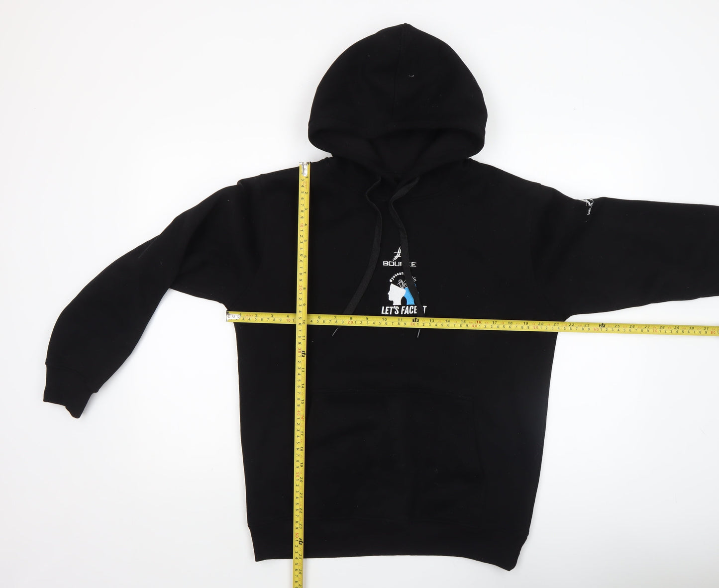 Mens UK Size M Bourke Black Pullover Hoodie