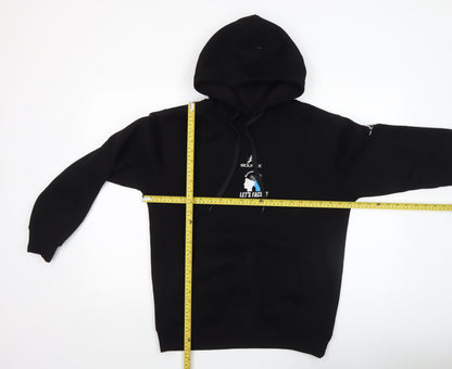 Mens UK Size M Bourke Black Pullover Hoodie