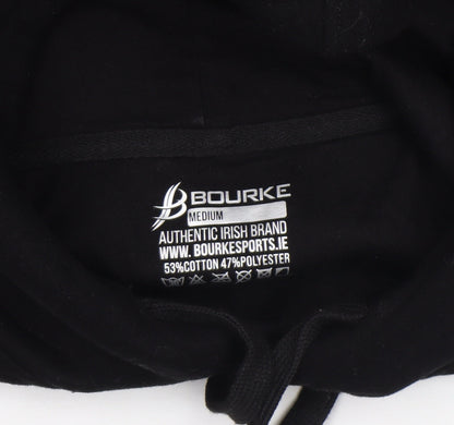 Mens UK Size M Bourke Black Pullover Hoodie