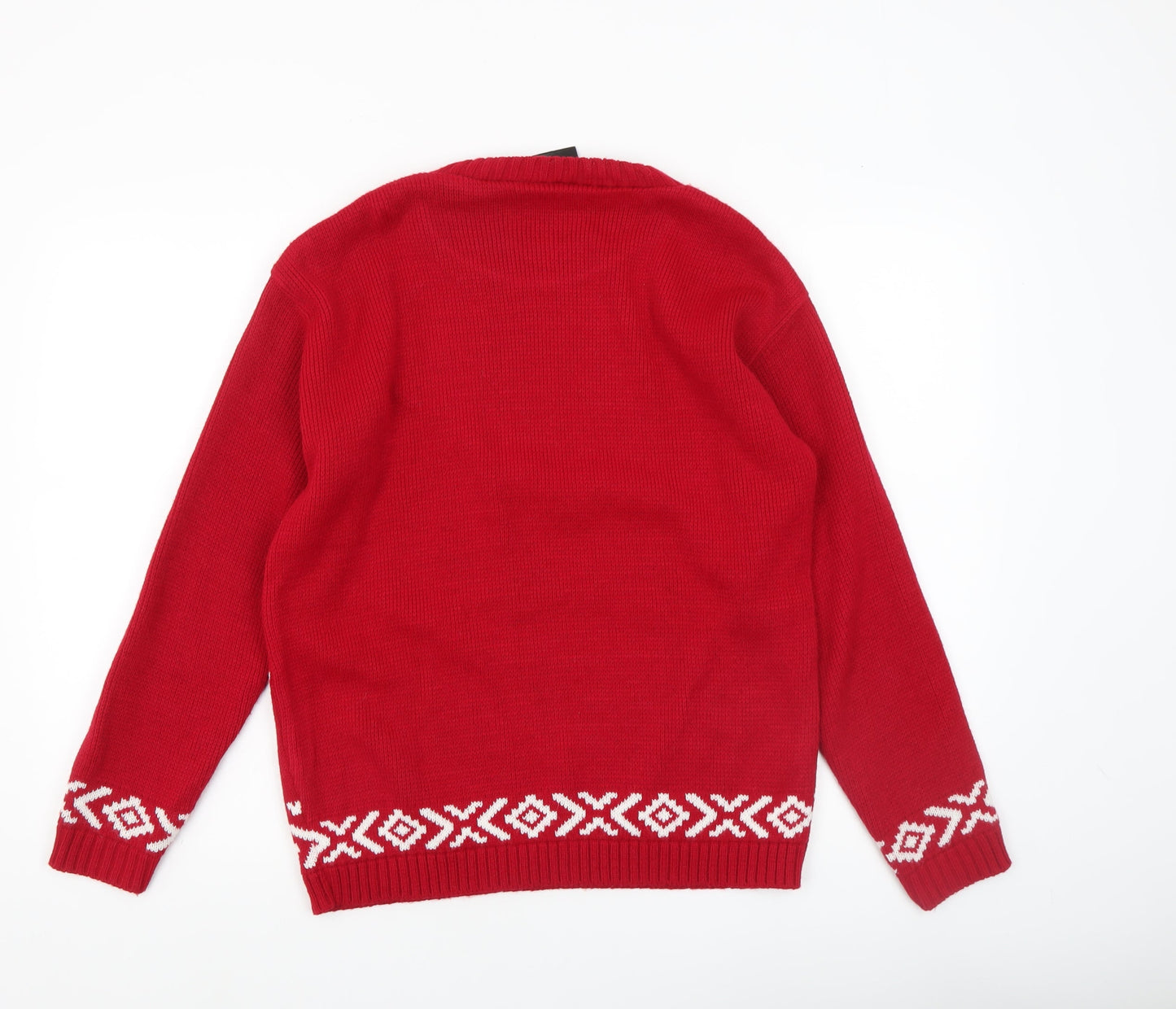 Womens UK Size S Angel Avenue Red Pullover Jumper