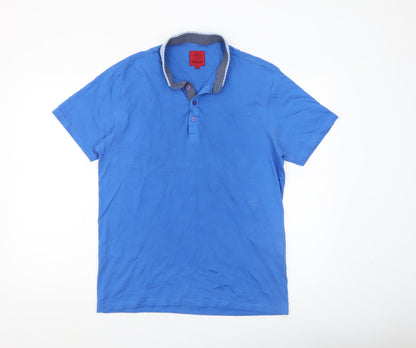 Mens UK Size L SWADE 100% Cotton Polo Shirt