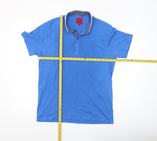 Mens UK Size L SWADE 100% Cotton Polo Shirt