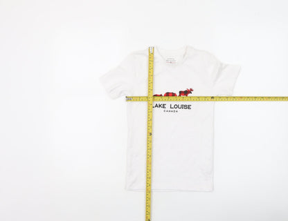 Boys UK Size 4-5 Years Rocky Mountain Flannel Company White Basic T-Shirt