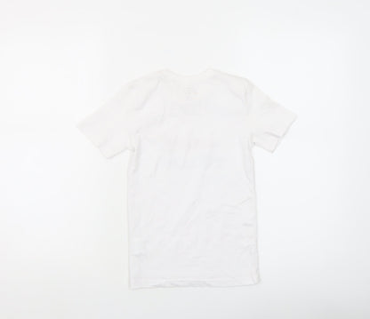 Boys UK Size 4-5 Years Rocky Mountain Flannel Company White Basic T-Shirt