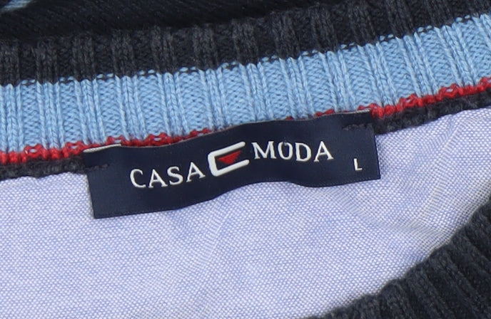 Mens UK Size L Casa Moda Blue Pullover Jumper