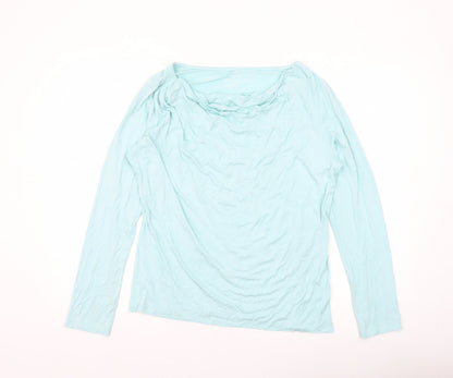 Womens UK Size L LORD & TAYLOR Blue Basic T-Shirt