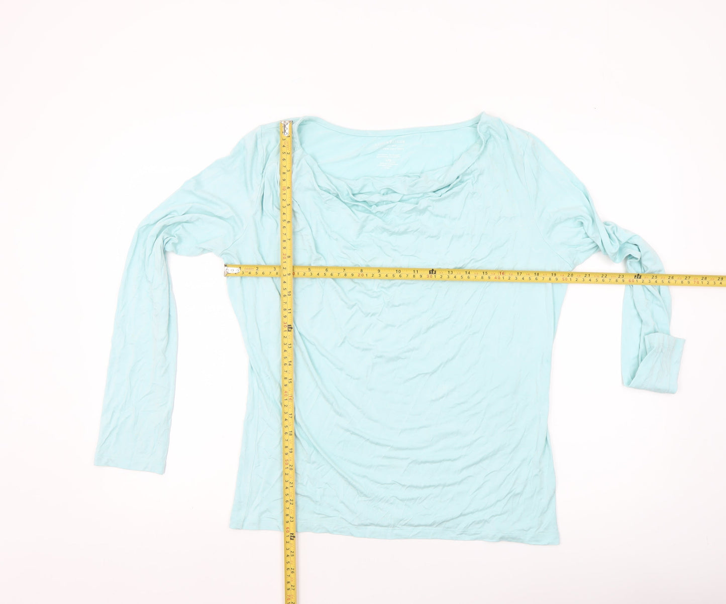 Womens UK Size L LORD & TAYLOR Blue Basic T-Shirt