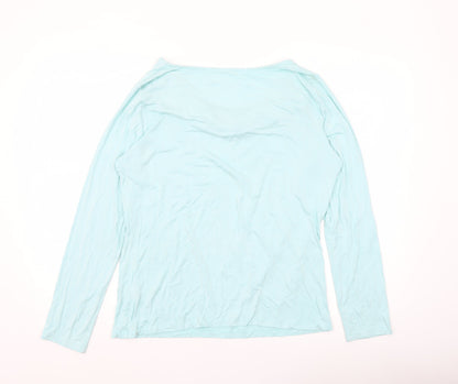 Womens UK Size L LORD & TAYLOR Blue Basic T-Shirt