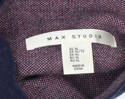 Womens UK Size XL Max Studio Blue Pullover Jumper