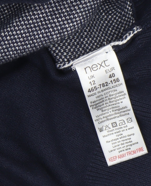 Womens UK Size 12 NEXT Blue Tunic Jumper