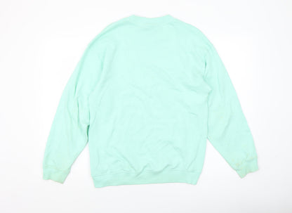 Juicy Couture Girls Green Pullover Sweatshirt Size 14-15 Years Crew Neck