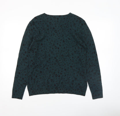 Womens UK Size M Hush Green Pullover Jumper