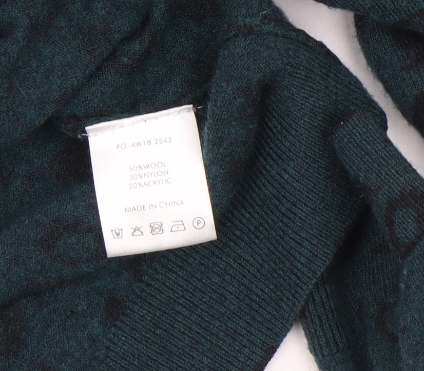 Womens UK Size M Hush Green Pullover Jumper