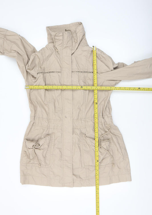 Womens UK Size 12 George Beige Anorak Coat