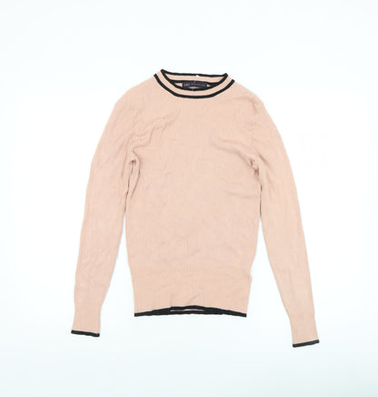 Womens UK Size 10 Marks and Spencer Beige Pullover Jumper
