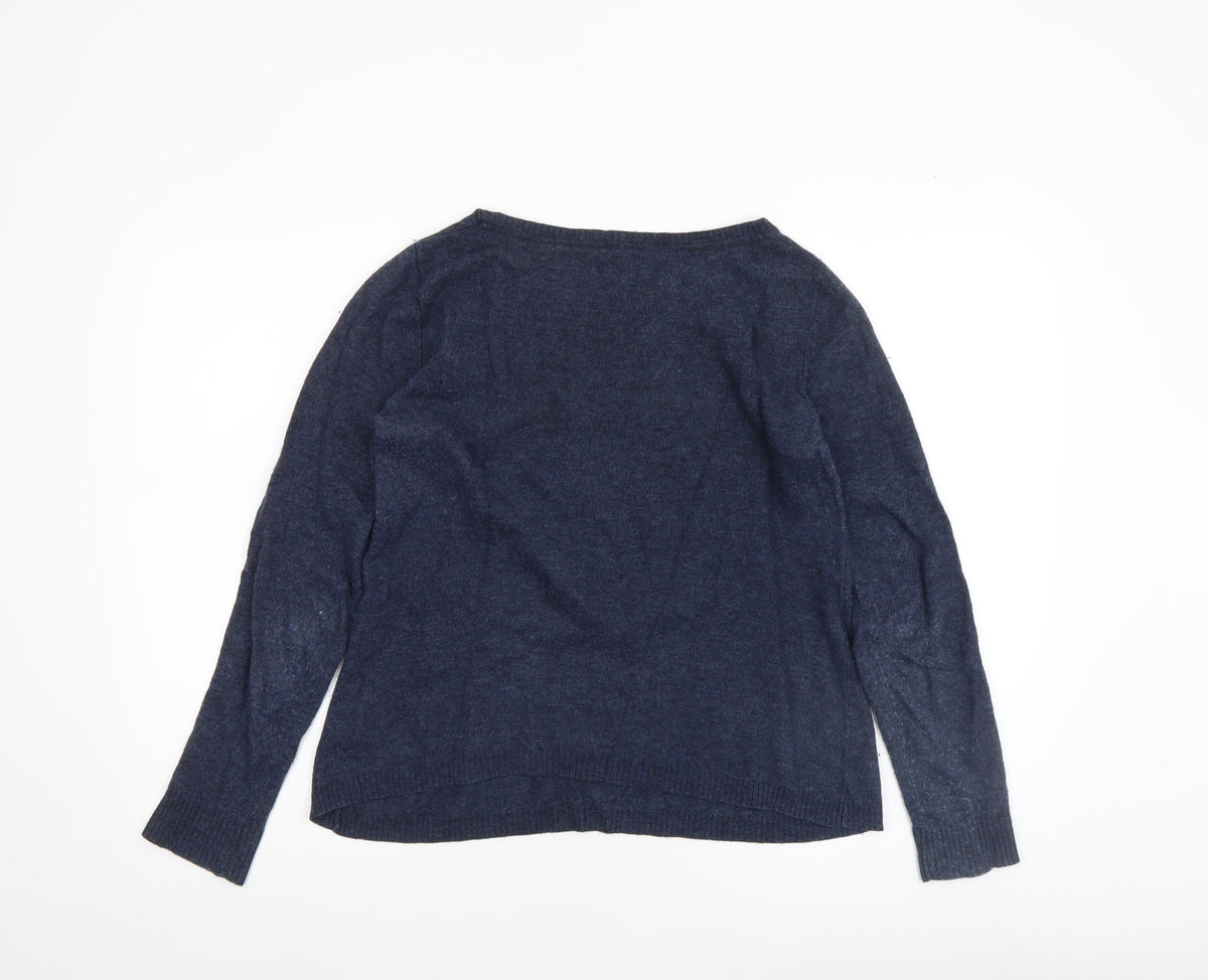 Womens UK Size M Lulu & Red Blue Pullover Jumper