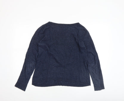 Womens UK Size M Lulu & Red Blue Pullover Jumper