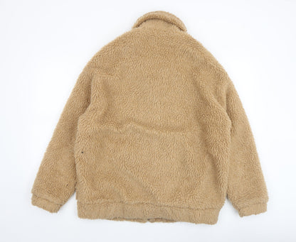 Mens UK Size M New Look Beige Bomber Jacket