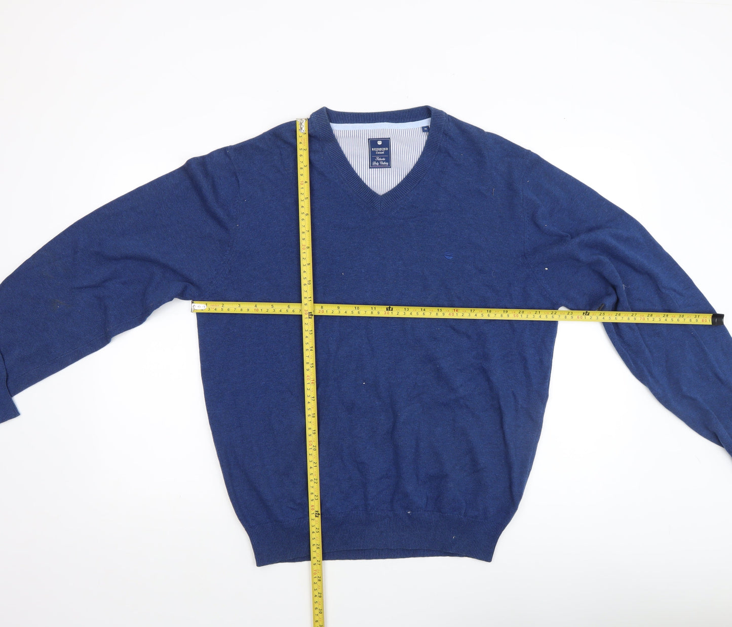 Mens UK Size M Redmond Blue Pullover Jumper
