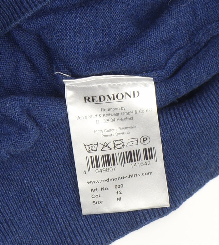 Mens UK Size M Redmond Blue Pullover Jumper