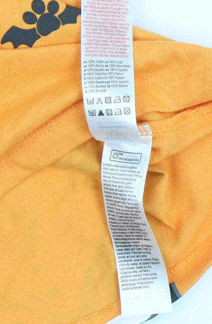 Boys UK Size 4-5 Years Nickelodeon Orange Basic T-Shirt