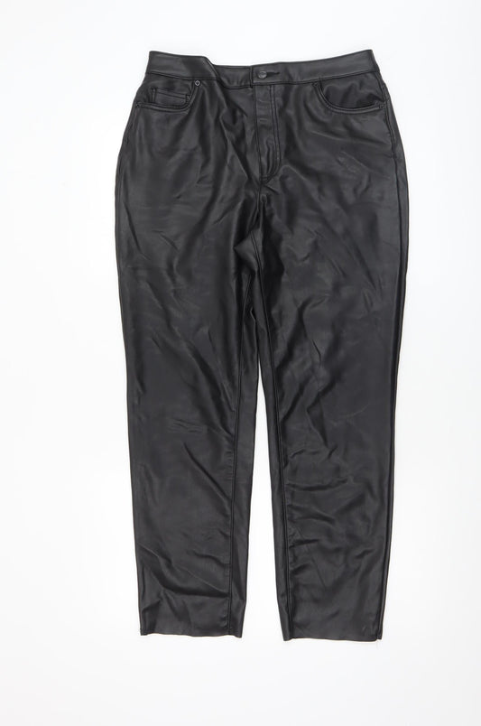 Womens UK Size 14 VERO MODA Regular Fit Casual Party/Cocktail Black Trousers