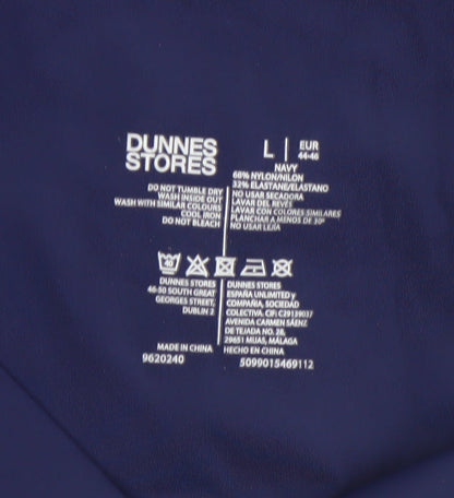 Dunnes Stores Women Blue L Leggings Activewear Yoga Slim Fit