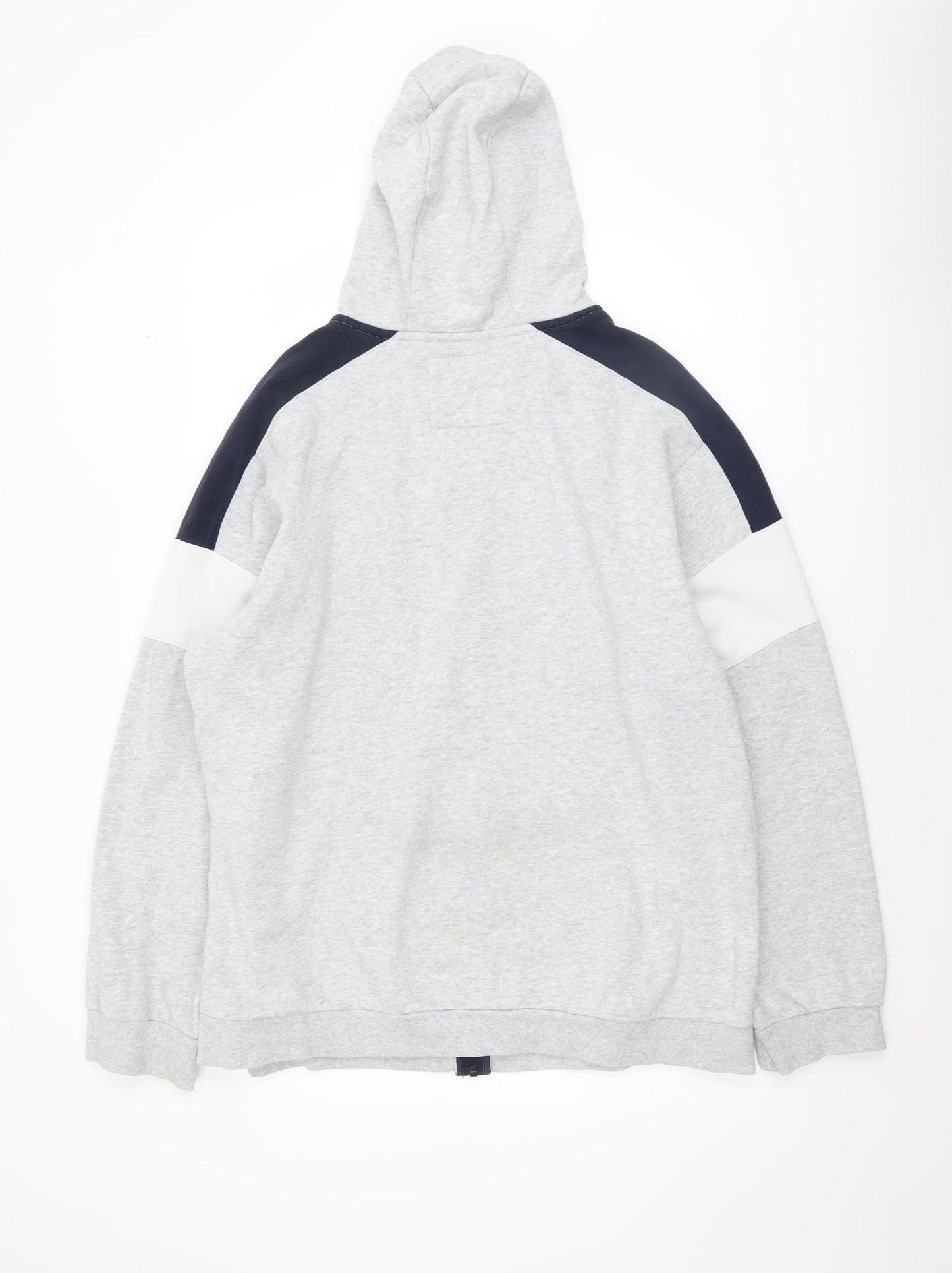Mens UK Size 2XL Diesel Grey Full Zip Hoodie