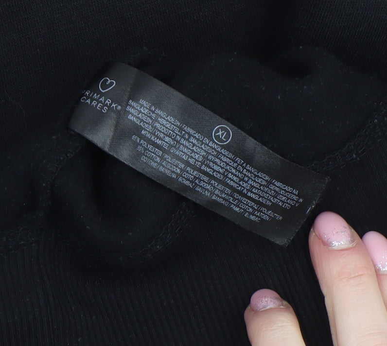Womens UK Size XL Primark Black Pullover Sweatshirt