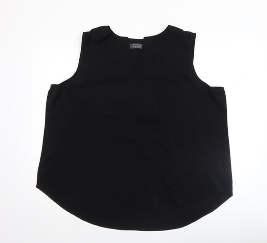 Womens UK Size XL Primark Black Basic Blouse