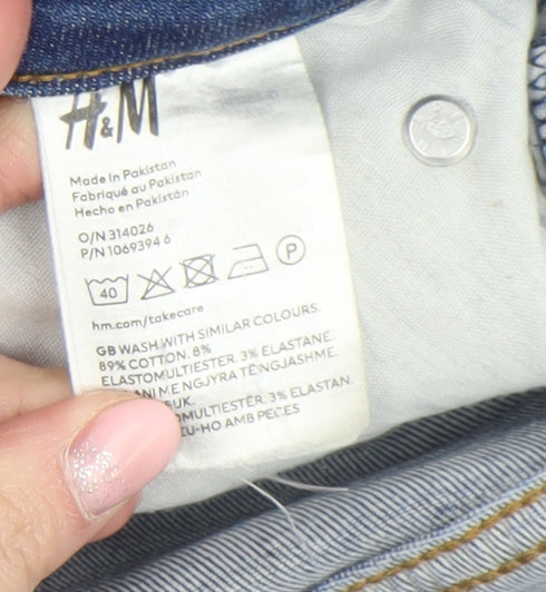 Womens UK Size 14 H&M Slim Fit Skinny Blue Jeans