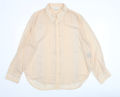 Womens UK Size XL H&M Edition Beige Basic Blouse